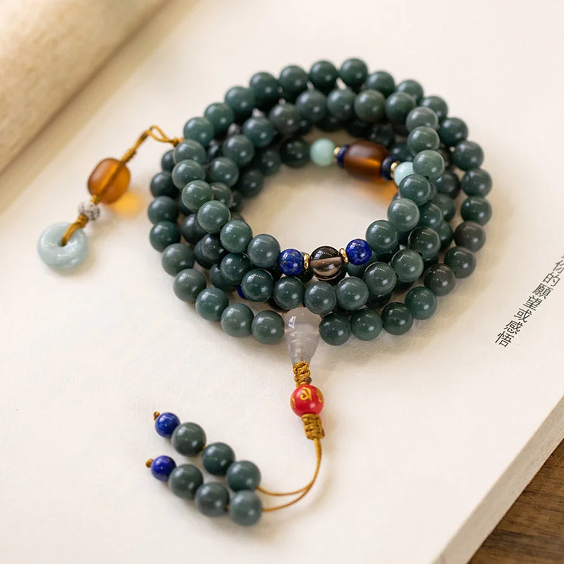 High-End Beaded Bracelets for Men-Buddha Stones 108 Beads Bodhi Seed Blessing Meditation Bracelet Mala High-End Beaded Bracelets for Men-Buddha Stones 108 Beads Bodhi Seed Blessing Meditation Bracelet Mala