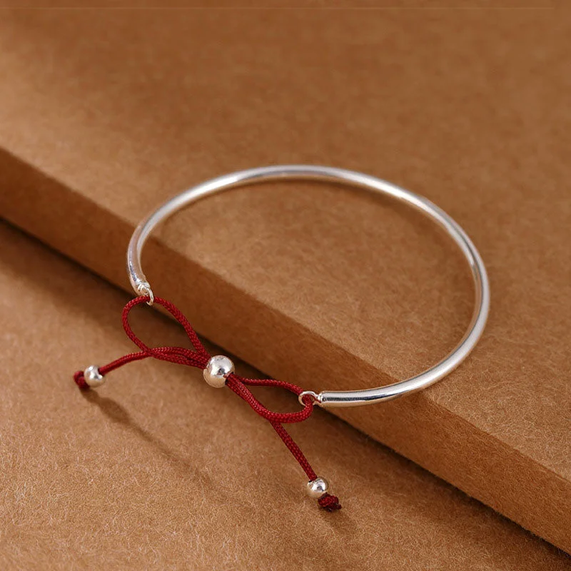 Stylish Braided Bangle Bracelets for Women-Buddha Stones 925 Sterling Silver Red String Healing Knot Bracelet Stylish Braided Bangle Bracelets for Women-Buddha Stones 925 Sterling Silver Red String Healing Knot Bracelet