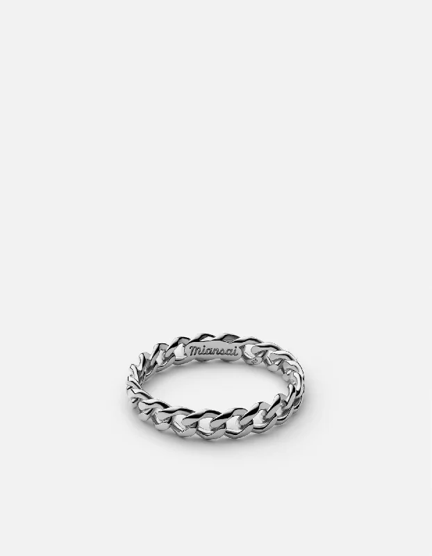 Top Men's Rings – Crafted for Every Style  Cuban Link Ring, Sterling Silver