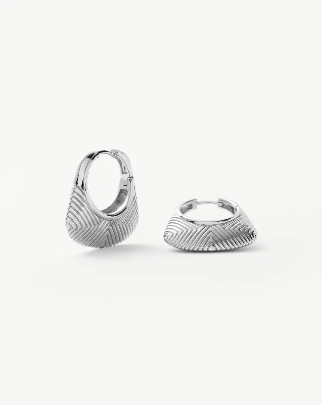 Women's Earrings – Elegant Designs for Every Personality--Hera Ridge Hoop Earrings