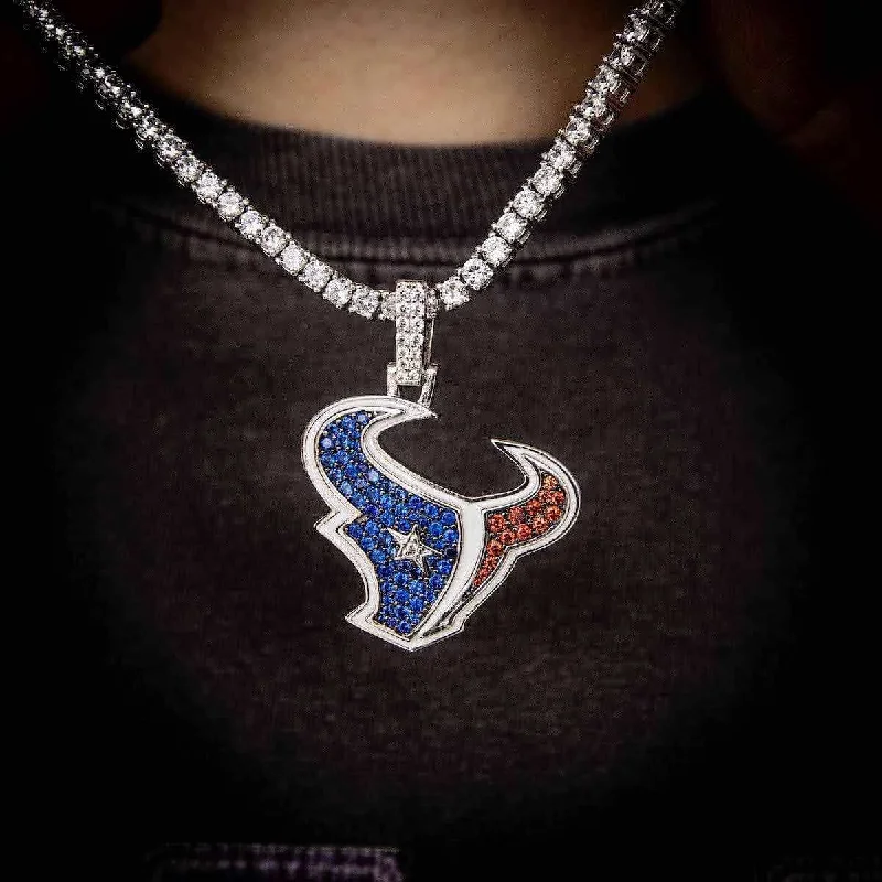 Exclusive Men's Necklaces & Pendants for the Modern Gentleman-Houston Texans Official NFL Pendant Exclusive Men's Necklaces & Pendants for the Modern Gentleman-Houston Texans Official NFL Pendant