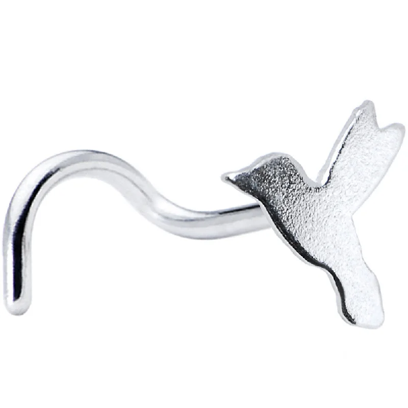 Premium Nose Rings -Sterling Silver Flying Bird Nose Ring