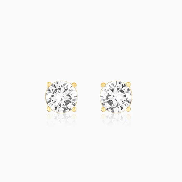 Women's Earrings – Elegant Designs for Every Personality--Golden Zircon Earrings