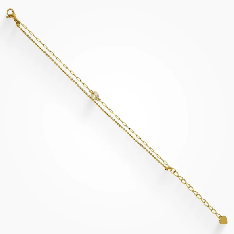 Women's Simple Gold Bangle Bracelets-Luna Bracelet