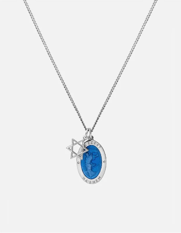 Exclusive Men's Necklaces & Pendants for the Modern Gentleman-Prophet Necklace, Sterling Silver/Blue Exclusive Men's Necklaces & Pendants for the Modern Gentleman-Prophet Necklace, Sterling Silver/Blue