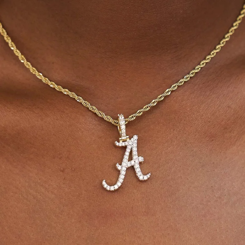 Shop Classic Women's Necklaces & Pendants with a Modern Twist-Alabama Crimson Tide Official NCAA Micro Logo Pendant - Yellow Gold Shop Classic Women's Necklaces & Pendants with a Modern Twist-Alabama Crimson Tide Official NCAA Micro Logo Pendant - Yellow Gold