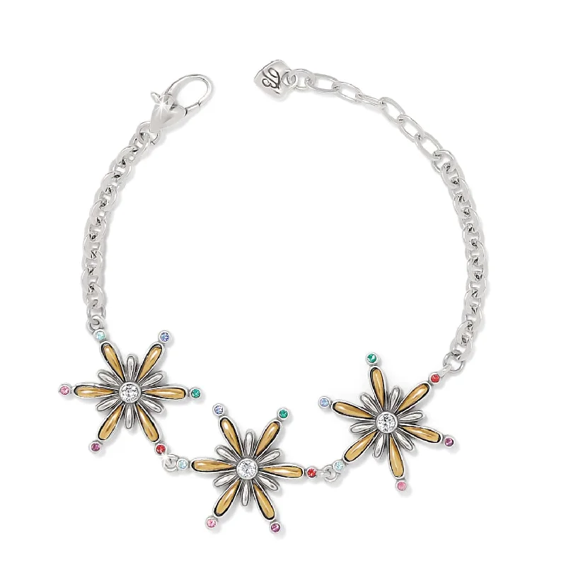 Sterling Silver Bangles with Gemstones-Twilight Shine Hues Bracelet