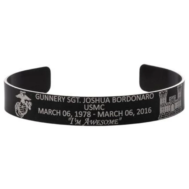 Men's Cross Charm Bracelets-Gunnery Sgt Joshua Bordonaro Memorial Band - Hosted by the Bordonaro Family Men's Cross Charm Bracelets-Gunnery Sgt Joshua Bordonaro Memorial Band - Hosted by the Bordonaro Family