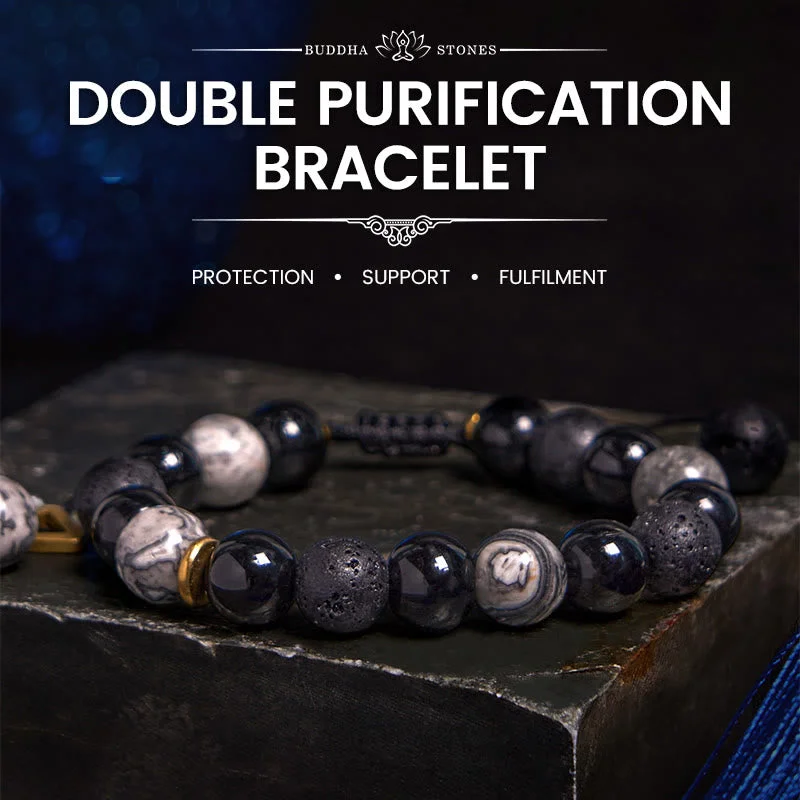 Minimalist Beaded Bracelets for Men-Buddha Stones Black Obsidian Lava Rock Stone Yin Yang Strength Bracelet Minimalist Beaded Bracelets for Men-Buddha Stones Black Obsidian Lava Rock Stone Yin Yang Strength Bracelet
