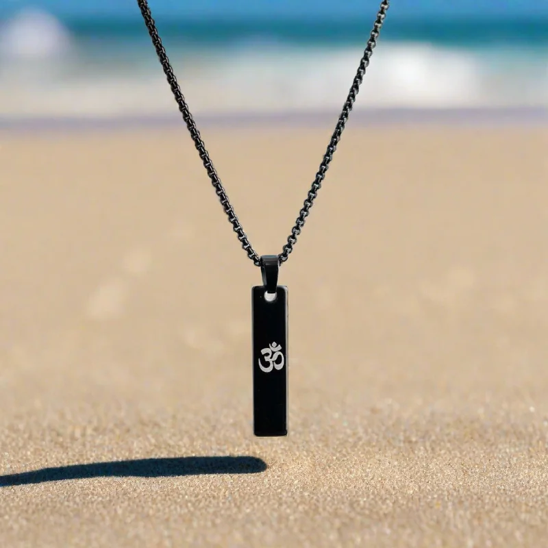 Exclusive Men's Necklaces & Pendants for the Modern Gentleman-Spiritual Mini Tag Necklace Exclusive Men's Necklaces & Pendants for the Modern Gentleman-Spiritual Mini Tag Necklace