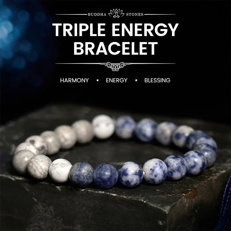 Magnetic Bracelets for Men-Buddha Stones Sodalite Picasso Jasper White Turquoise Intuition Bracelet Magnetic Bracelets for Men-Buddha Stones Sodalite Picasso Jasper White Turquoise Intuition Bracelet