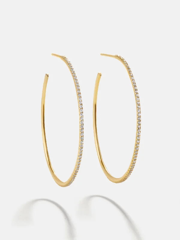 Women's Earrings – Elegant Designs for Every Personality--Niata 18K Gold Earrings - 40MM