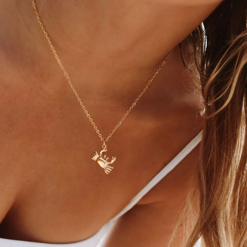 Shop Classic Women's  Necklaces & Pendants with a Modern Twist-Crab Necklace