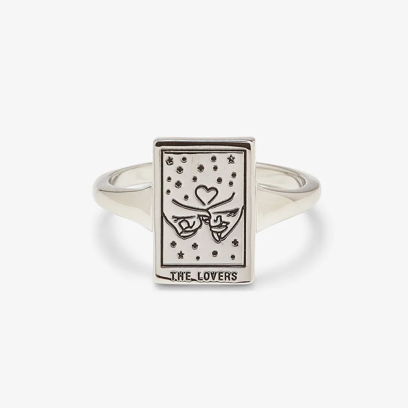 Chic Women's Rings for Fashion-Forward Looks-Tarot Card Ring
