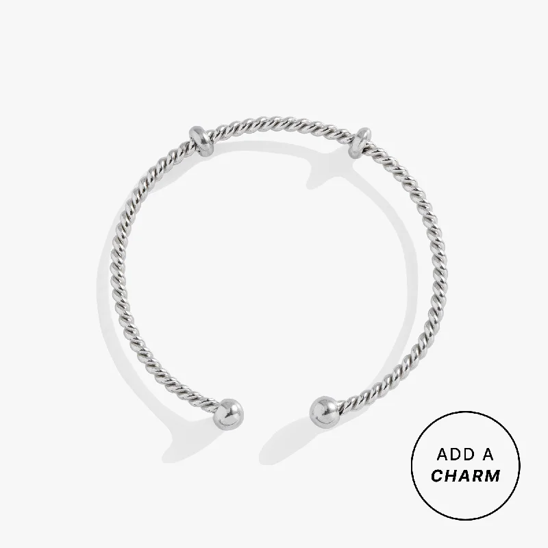 Beautiful Bangles for Women with Swarovski-French Rope Charm Bracelet Cuff