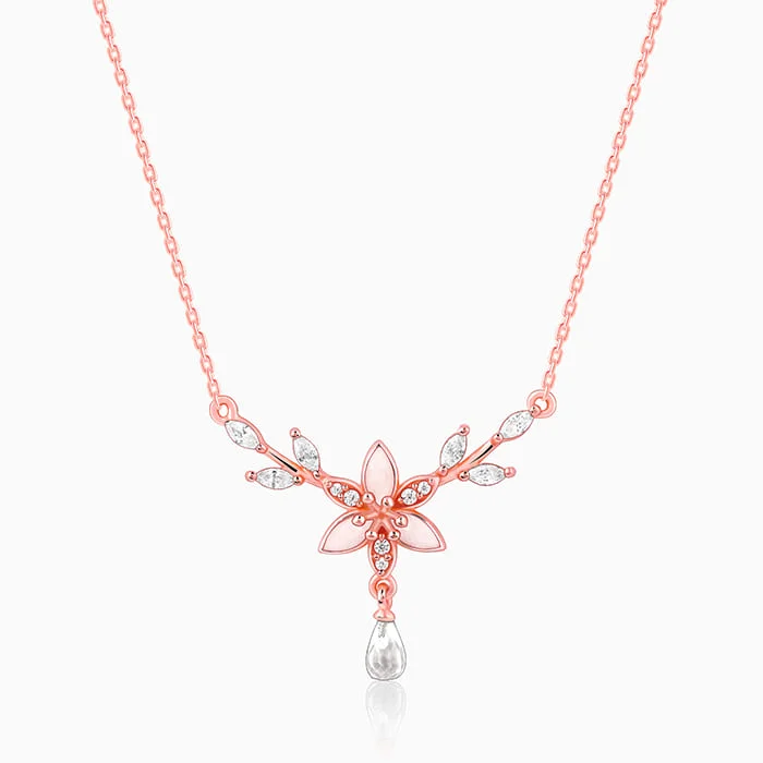 Shop Classic Women's Necklaces & Pendants with a Modern Twist-Rose Gold One in a Trillium Necklace Shop Classic Women's Necklaces & Pendants with a Modern Twist-Rose Gold One in a Trillium Necklace