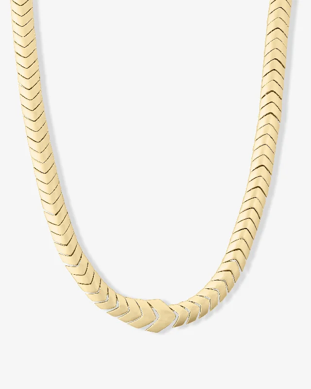Shop Classic Women's Necklaces & Pendants with a Modern Twist-Serpent Herringbone Collar 18" - Gold Shop Classic Women's Necklaces & Pendants with a Modern Twist-Serpent Herringbone Collar 18" - Gold