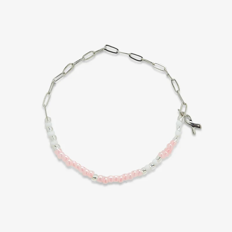 Adjustable Gold Cuff Bangles for Women-Boarding 4 Breast Cancer Half N Half Bracelet Adjustable Gold Cuff Bangles for Women-Boarding 4 Breast Cancer Half N Half Bracelet