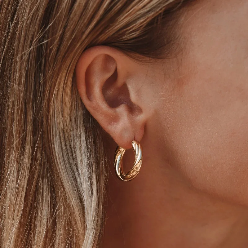 Women's Earrings – Elegant Designs for Every Personality--Everyday Twisted Hoops