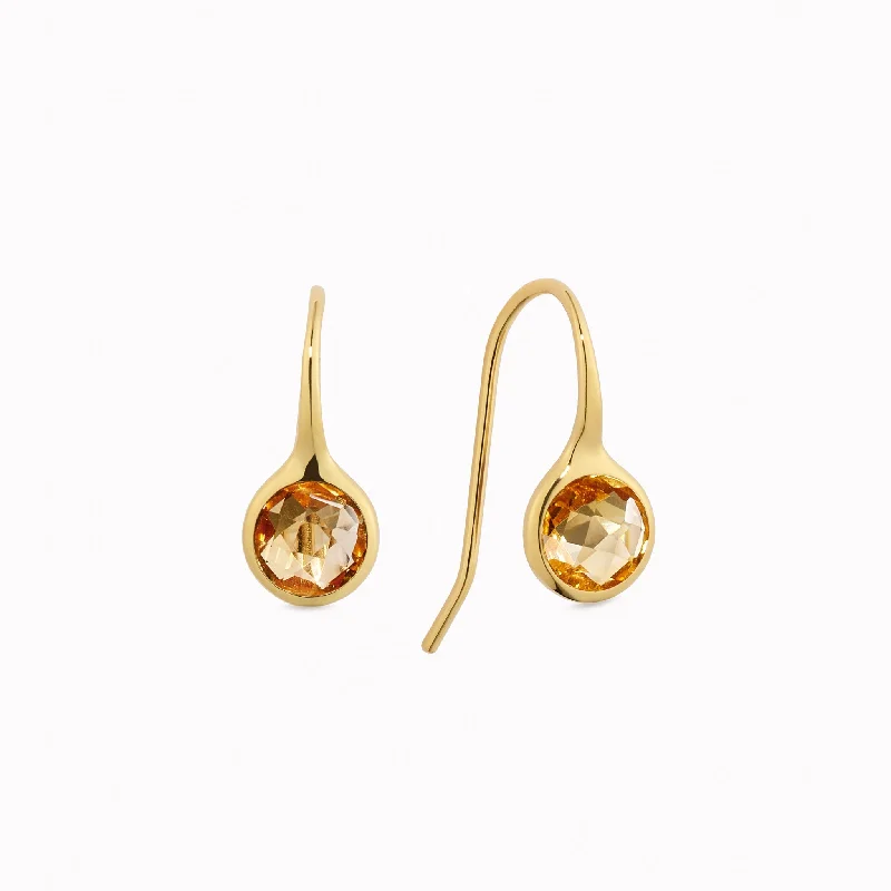 Women's Earrings – Elegant Designs for Every Personality--Citrine Earrings - Sigrid