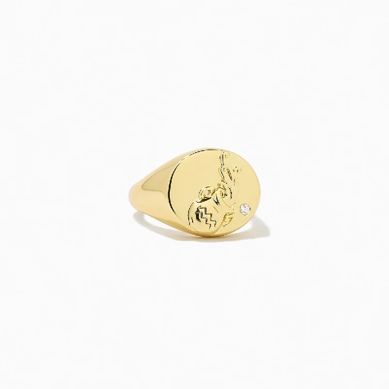 Chic Women's Rings for Fashion-Forward Looks-Zodiac Ring
