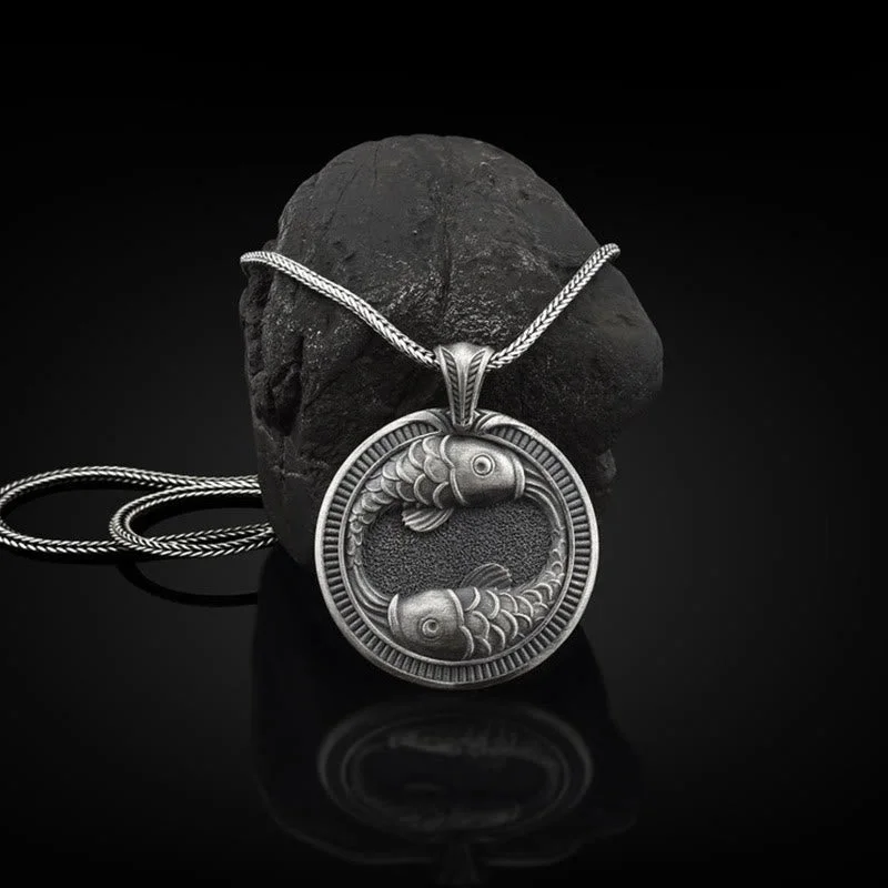 Shop Classic Women's Necklaces & Pendants with a Modern Twist-Buddha Stones Pure Tin Double Koi Fish Luck Success Necklace Pendant Shop Classic Women's Necklaces & Pendants with a Modern Twist-Buddha Stones Pure Tin Double Koi Fish Luck Success Necklace Pendant