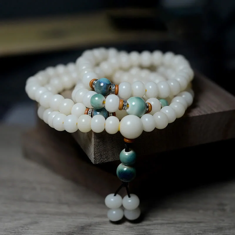 Metal and Leather Bracelets for Men-Buddha Stones 108 Mala Beads Bodhi Seed Keep Away Evil Spirits Calm Bracelet Metal and Leather Bracelets for Men-Buddha Stones 108 Mala Beads Bodhi Seed Keep Away Evil Spirits Calm Bracelet