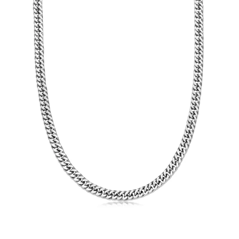 Shop Classic Women's Necklaces & Pendants with a Modern Twist-Curb Chain Necklace (Silver) Shop Classic Women's Necklaces & Pendants with a Modern Twist-Curb Chain Necklace (Silver)