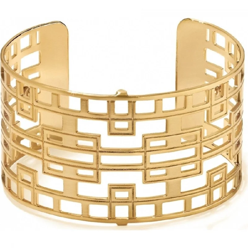 Women's Cuff Bangles with Gemstones-Christo Lyon Wide Cuff Bracelet