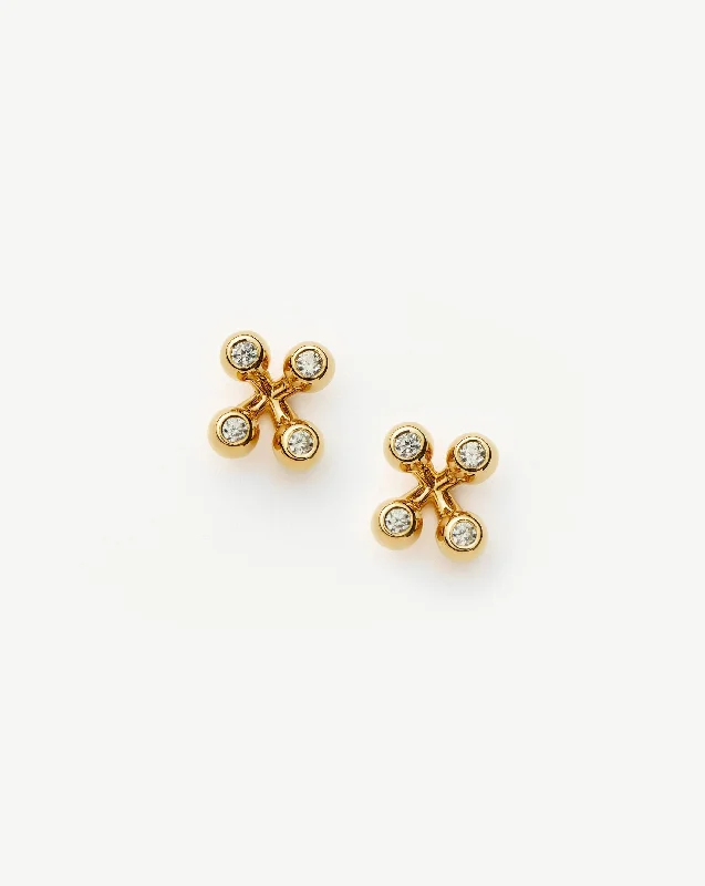 Women's Earrings – Elegant Designs for Every Personality--Atom Stud Earrings | 18k Gold Vermeil Women's Earrings – Elegant Designs for Every Personality--Atom Stud Earrings | 18k Gold Vermeil