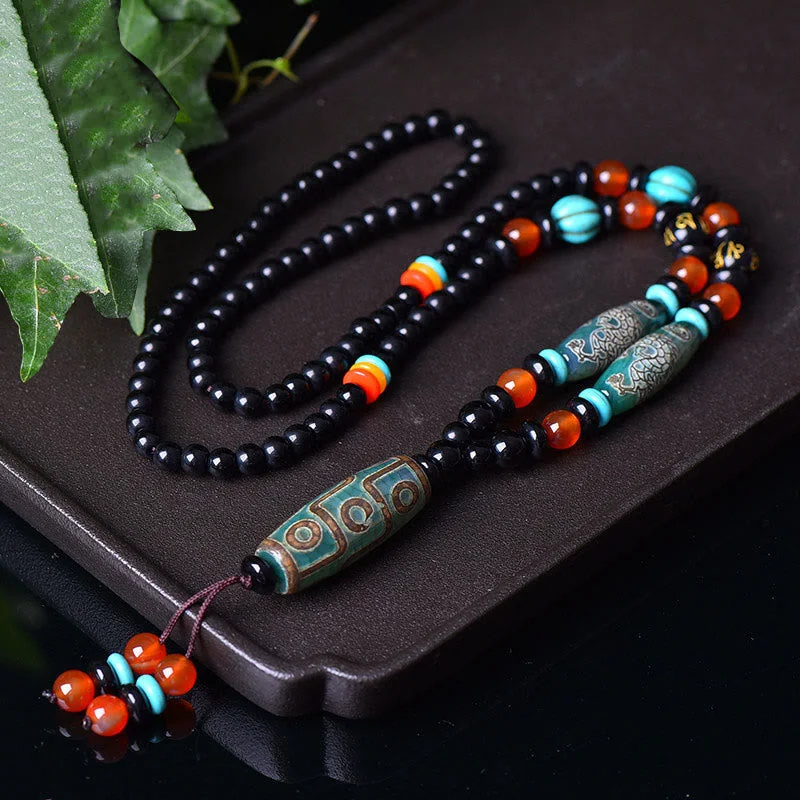 Shop Classic Women's Necklaces & Pendants with a Modern Twist-Buddha Stones Tibetan Nine-Eye Dzi Bead Dragon Pattern Om Mani Padme Hum Protection Necklace Pendant Shop Classic Women's Necklaces & Pendants with a Modern Twist-Buddha Stones Tibetan Nine-Eye Dzi Bead Dragon Pattern Om Mani Padme Hum Protection Necklace Pendant