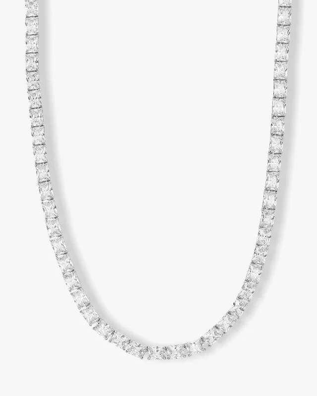 Shop Classic Women's Necklaces & Pendants with a Modern Twist-Grand Slam Tennis Necklace 18" - Silver|White Diamondettes Shop Classic Women's Necklaces & Pendants with a Modern Twist-Grand Slam Tennis Necklace 18" - Silver|White Diamondettes