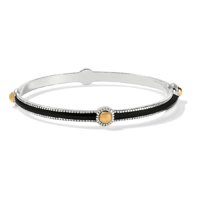 Women's Bangles for Casual Events-Interlok Noir Slim Bangle