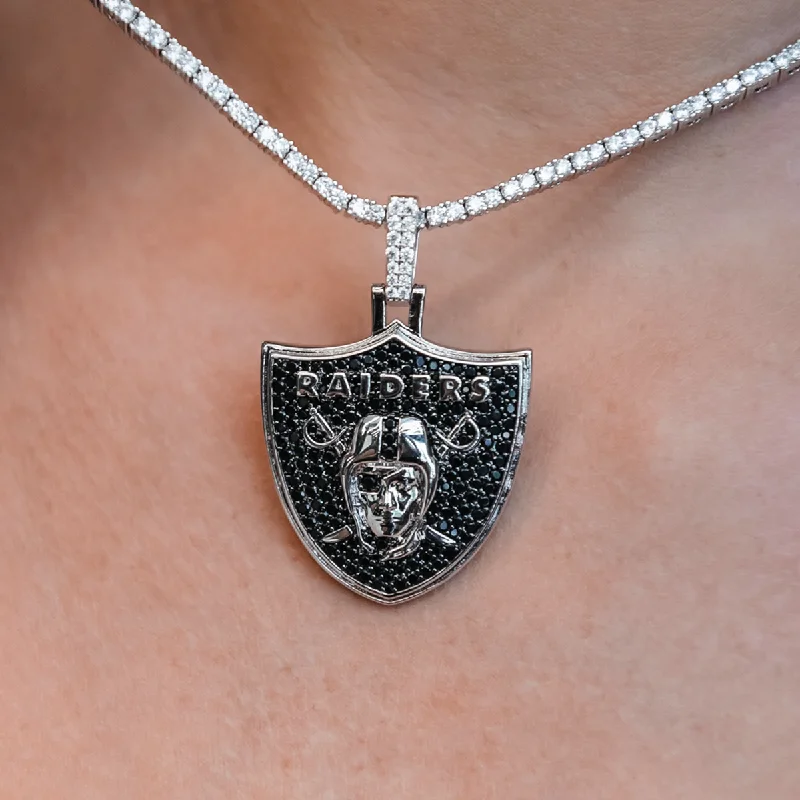 Shop Classic Women's Necklaces & Pendants with a Modern Twist-Las Vegas Raiders Official NFL Pendant Shop Classic Women's Necklaces & Pendants with a Modern Twist-Las Vegas Raiders Official NFL Pendant