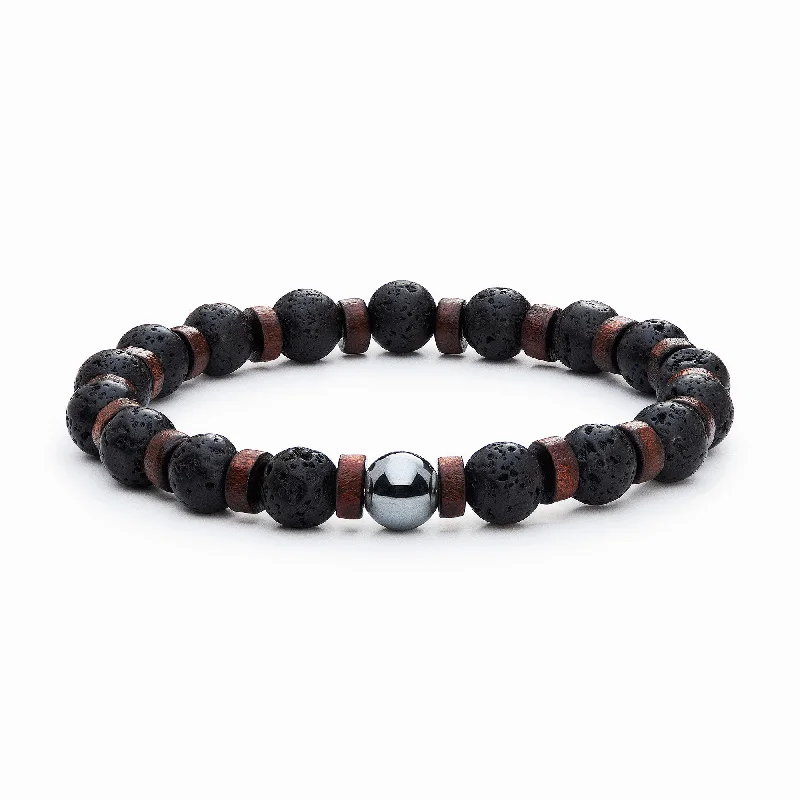 Women's Bangles with Ruby Accents-Revive Diffuser Bracelet