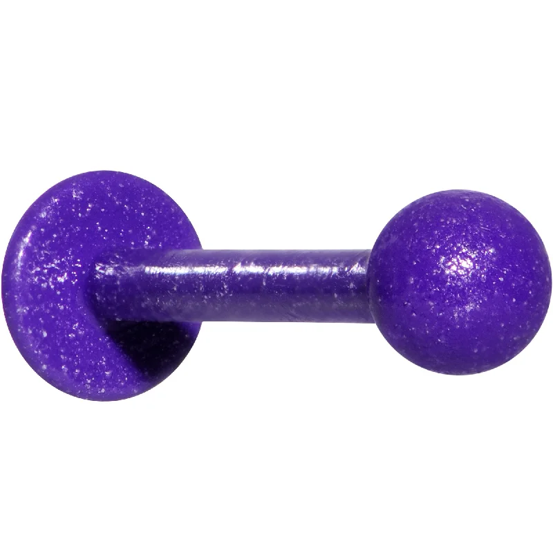Lip Rings for Simple and Elegant Style16 Gauge 3/8 Purple Glow In The Dark Effect Labret Monroe