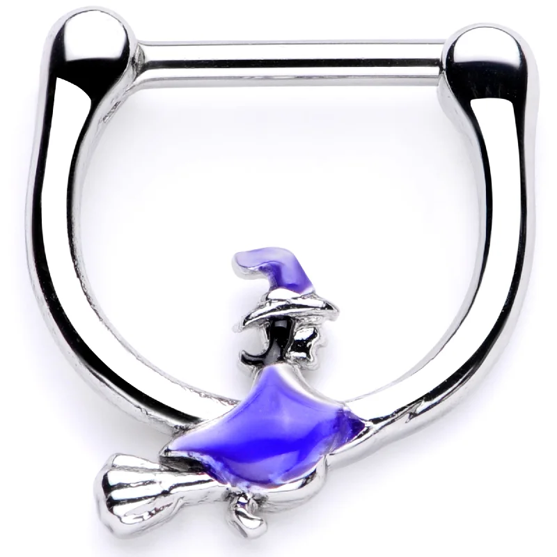 Unique Lip Rings with Polished Finish16 Gauge 5/16 Blue Spooky Witch Halloween Septum Clicker Unique Lip Rings with Polished Finish16 Gauge 5/16 Blue Spooky Witch Halloween Septum Clicker