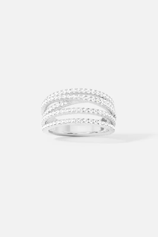 Chic Women's Rings for Fashion-Forward Looks-Five-Hoop Ring