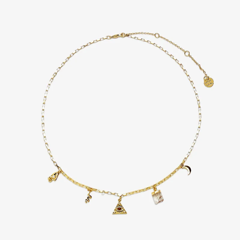 Shop Classic Women's  Necklaces & Pendants with a Modern Twist-Mystics Mixed Charms Choker