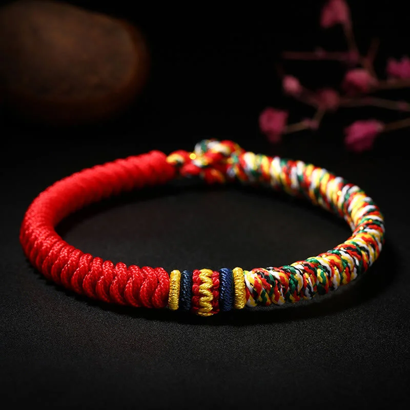 Classic Silver Bracelets for Men-Buddha Stones Tibetan Handmade Multicolored Thread King Kong Knot Strength Braid String Bracelet Classic Silver Bracelets for Men-Buddha Stones Tibetan Handmade Multicolored Thread King Kong Knot Strength Braid String Bracelet