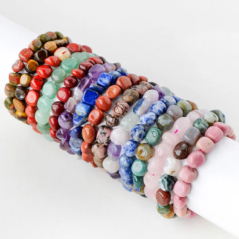Metal and Leather Bracelets for Men-Natural Irregular Shape Crystal Stone Spiritual Awareness Bracelet Metal and Leather Bracelets for Men-Natural Irregular Shape Crystal Stone Spiritual Awareness Bracelet