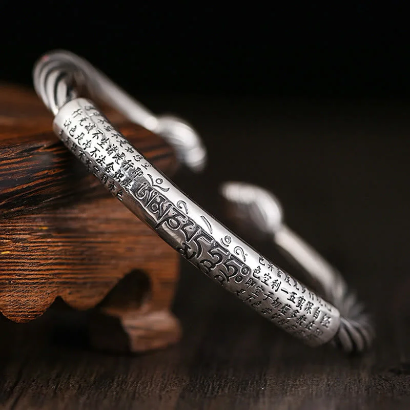 Bold Bracelets for Men-Buddha Stones Tibetan Om Mani Padme Hum Heart Sutra Purity Cuff Bracelet Bold Bracelets for Men-Buddha Stones Tibetan Om Mani Padme Hum Heart Sutra Purity Cuff Bracelet