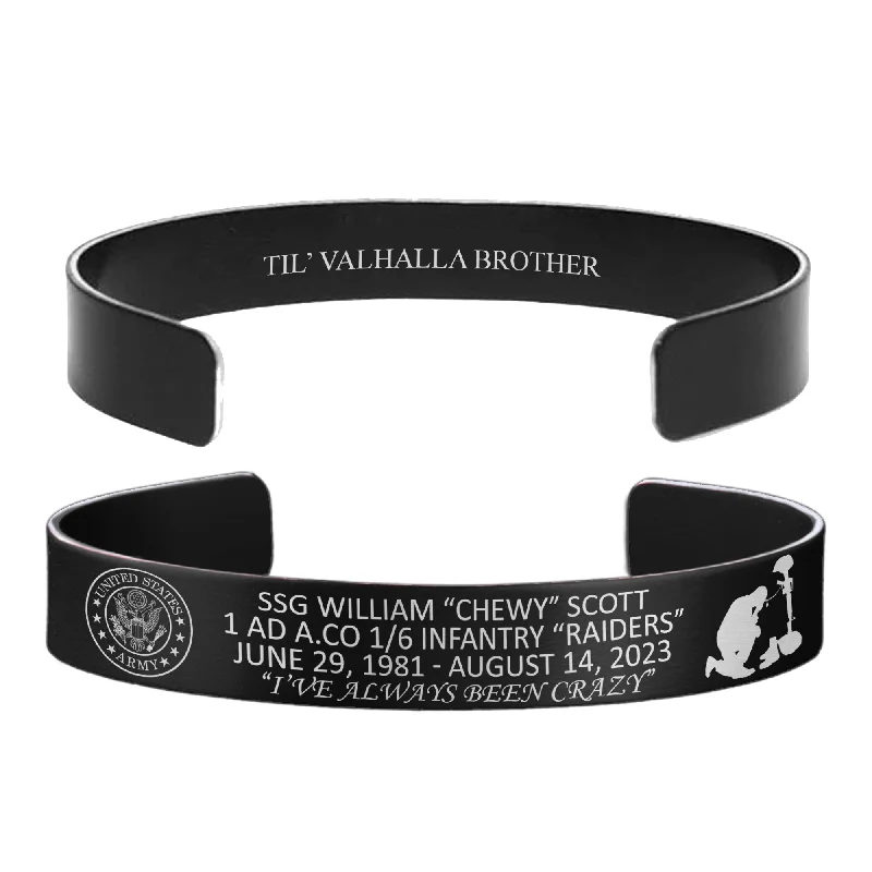 Stylish Bracelets for Men-SSG William “Chewy” Scott Memorial Band – Hosted by the Scott Family Stylish Bracelets for Men-SSG William “Chewy” Scott Memorial Band – Hosted by the Scott Family