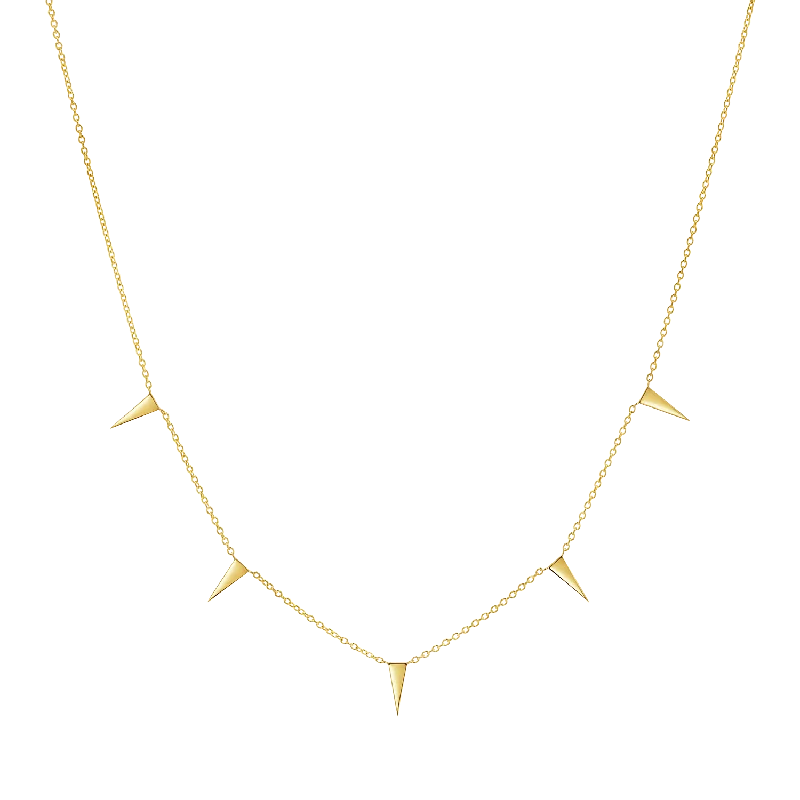 Shop Classic Women's  Necklaces & Pendants with a Modern Twist-Triangle Spike Necklace