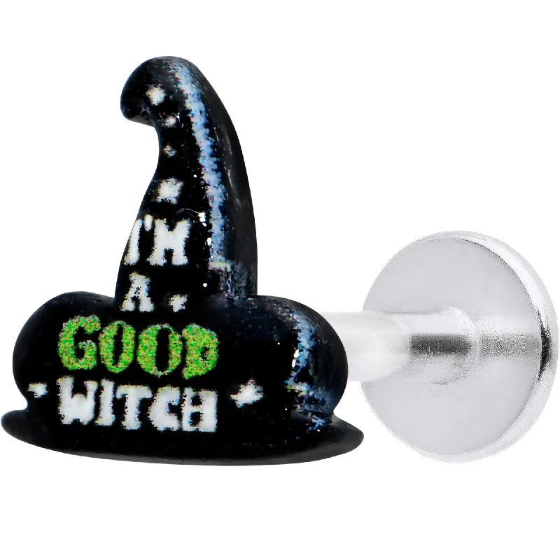 Timeless Lip Rings for Subtle Fashion16 Gauge 5/16 Good Witch Hat Glow in the Dark Labret Monroe Tragus