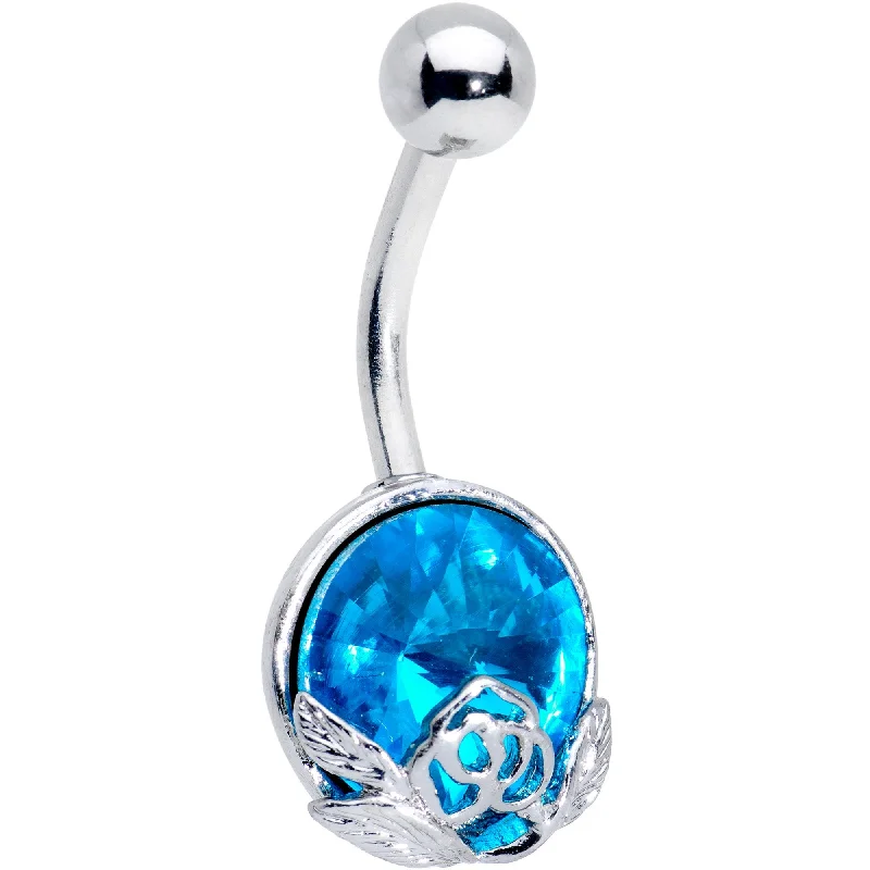 Beautiful Belly Rings with Unique Touch -Aqua Gem Mother Earth Belly Ring