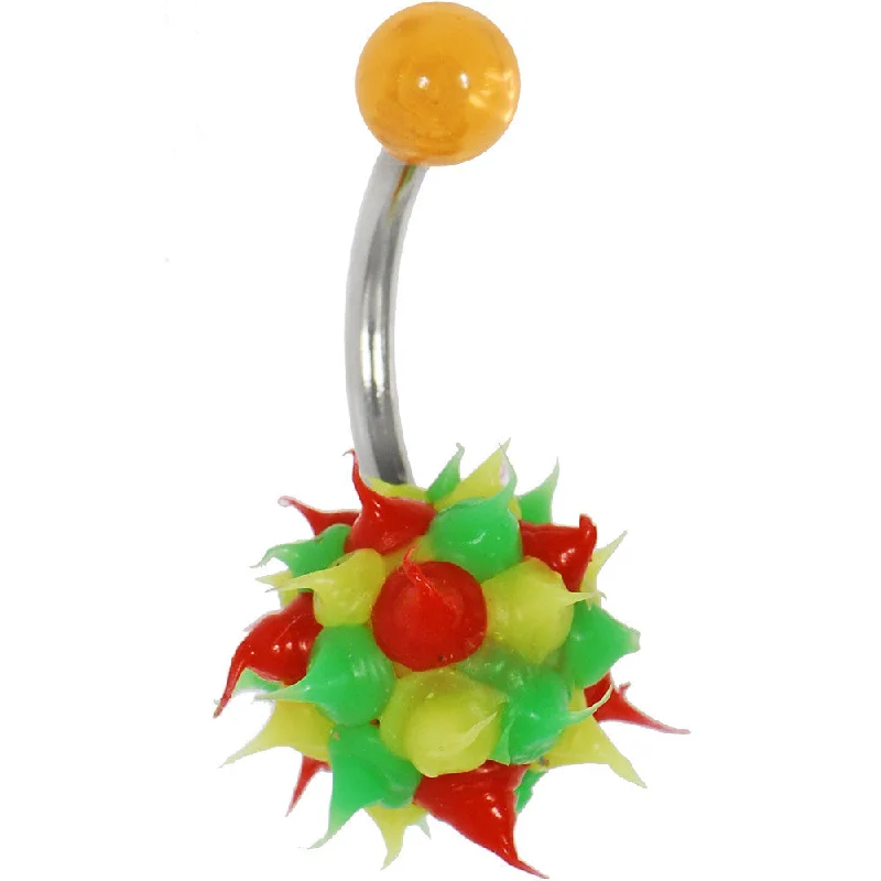 Beautiful Belly Rings for Glamorous Appeal -Stop Light (Red-Yellow-Green) HEDGEHOG Belly Button Ring Beautiful Belly Rings for Glamorous Appeal -Stop Light (Red-Yellow-Green) HEDGEHOG Belly Button Ring