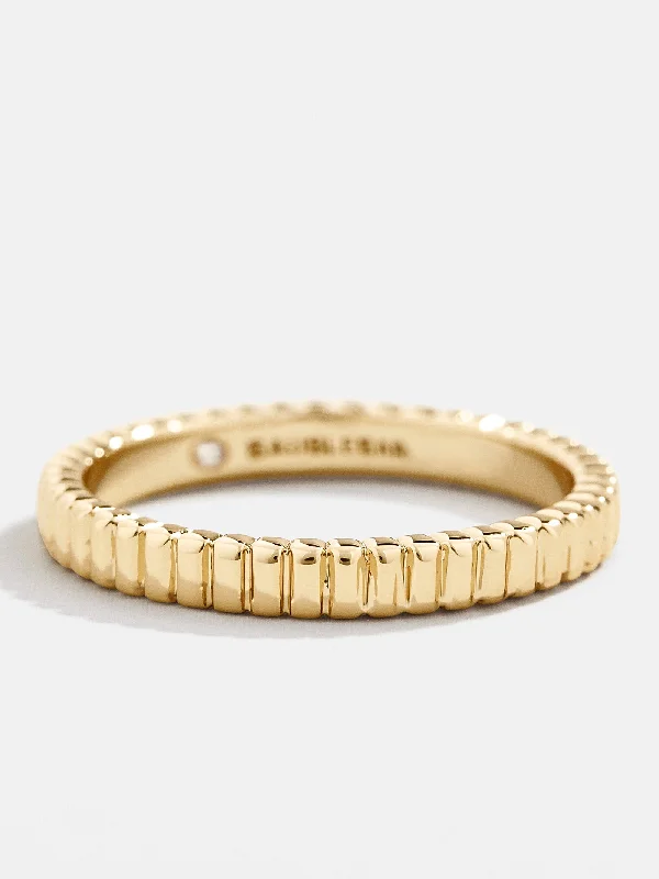 Chic Women's Rings for Fashion-Forward Looks-Penny Ring - Gold
