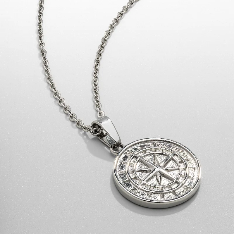 Exclusive Men's Necklaces & Pendants for the Modern Gentleman-Compass Pendant (Silver) Exclusive Men's Necklaces & Pendants for the Modern Gentleman-Compass Pendant (Silver)