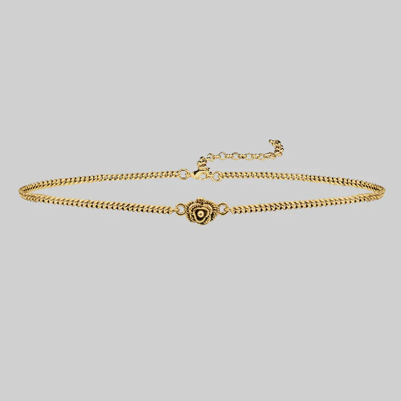 Shop Classic Women's  Necklaces & Pendants with a Modern Twist-MAE. Little Rose Gold Chain Choker